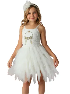White Persephone Tutu Party Dress, Sizes 12M-14