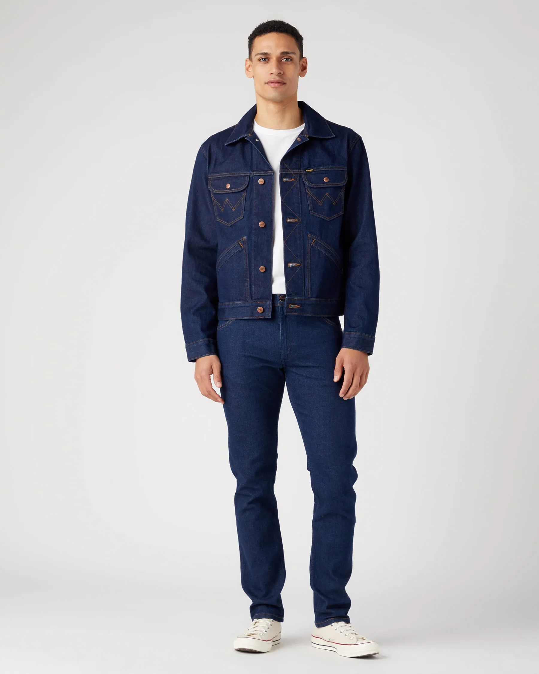 Wrangler Icons 124MJ Western Denim Jacket - Rinse